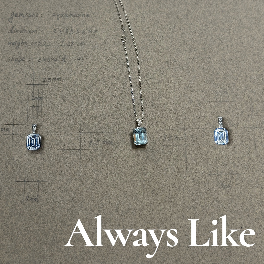 Acquamarine pendant