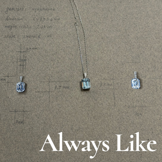 Acquamarine pendant