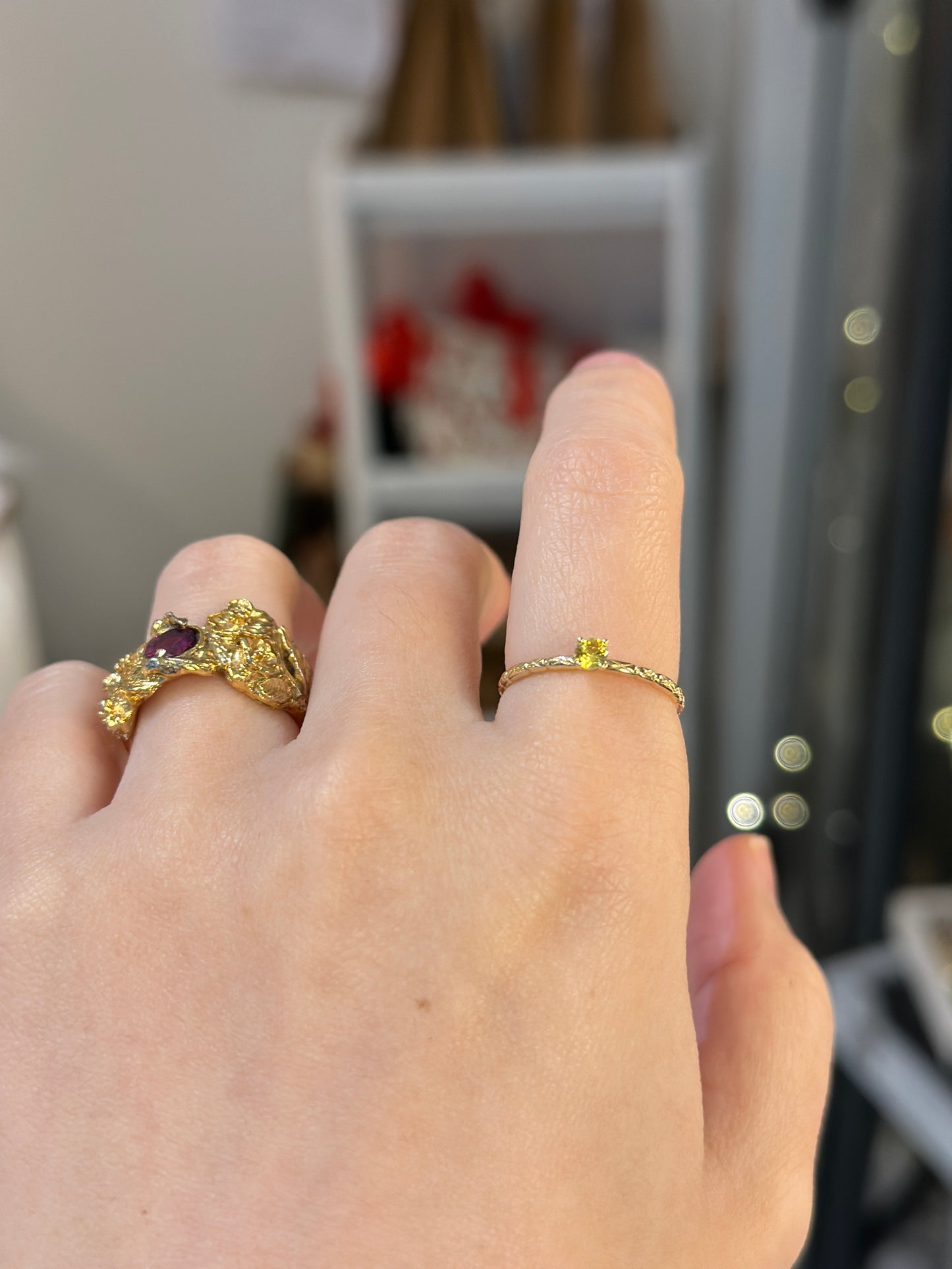 Sri Lanka Golden sapphire ring