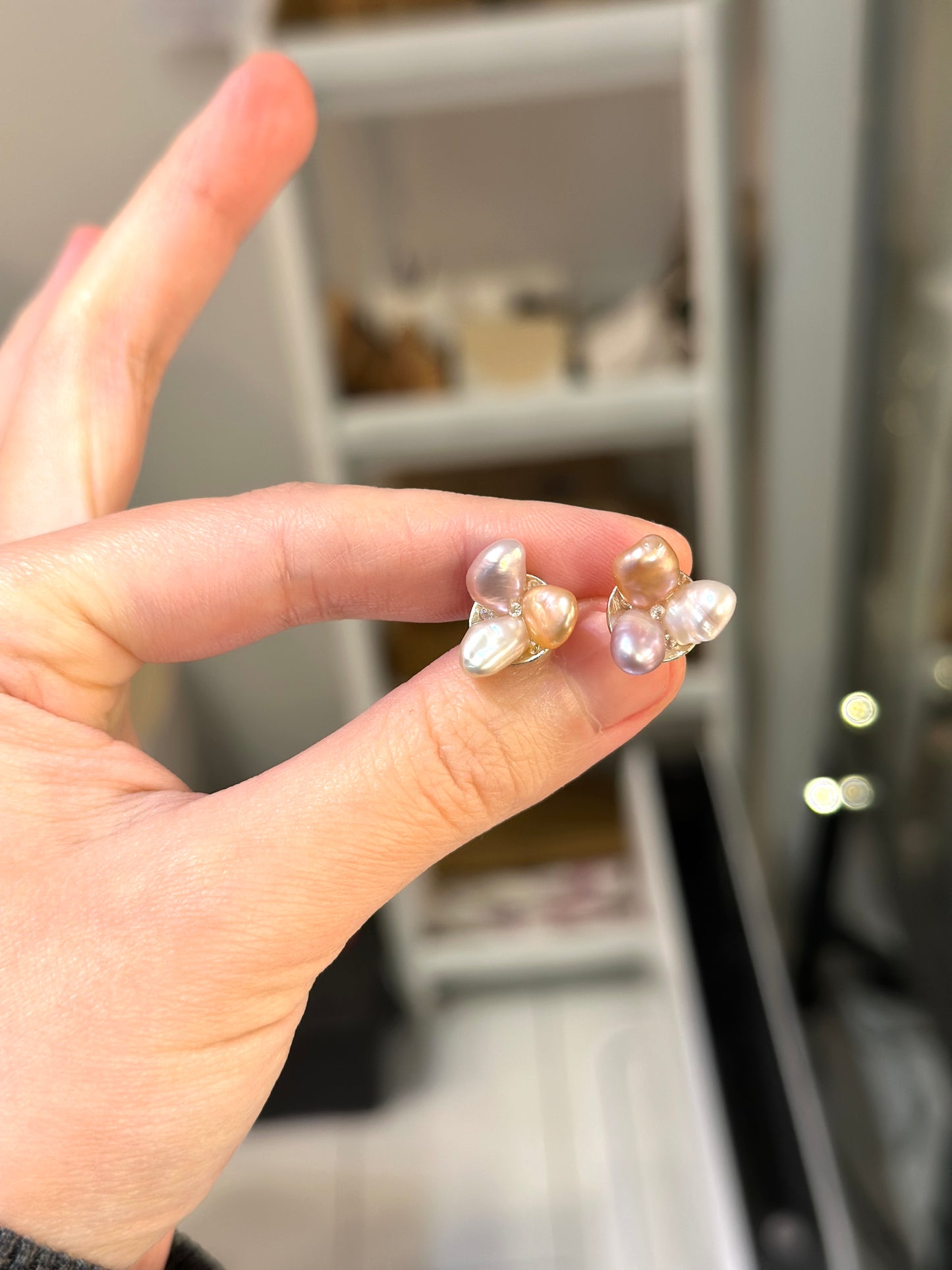 Three petals earring