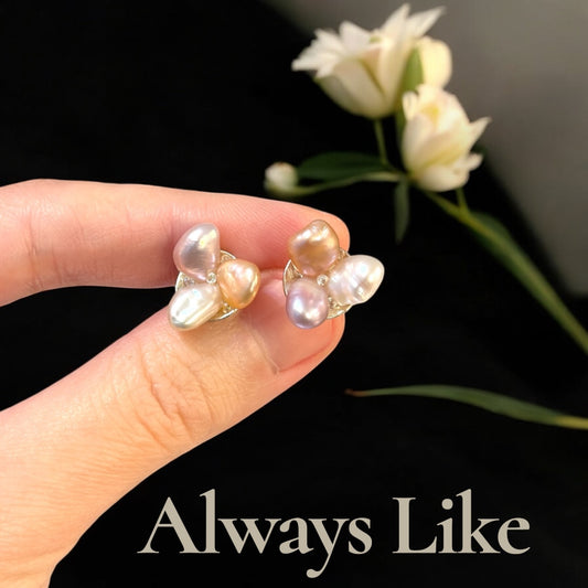 Three petals earring