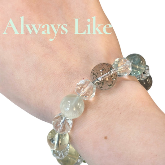 Green vibe crystal bracelet