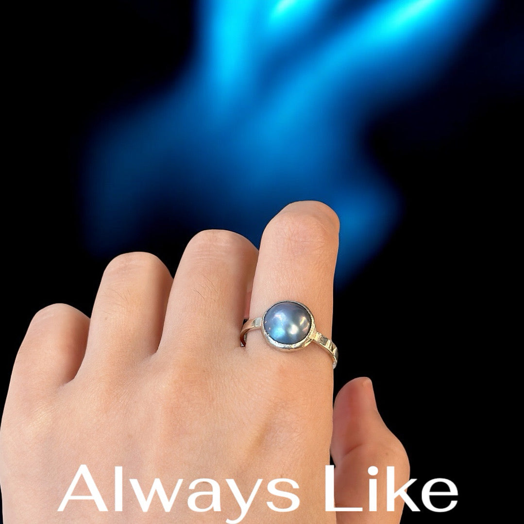 Mabe pearl ring