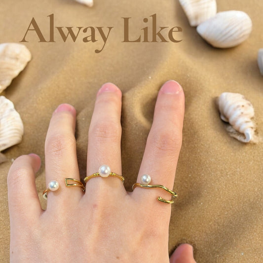 Different pearl rings